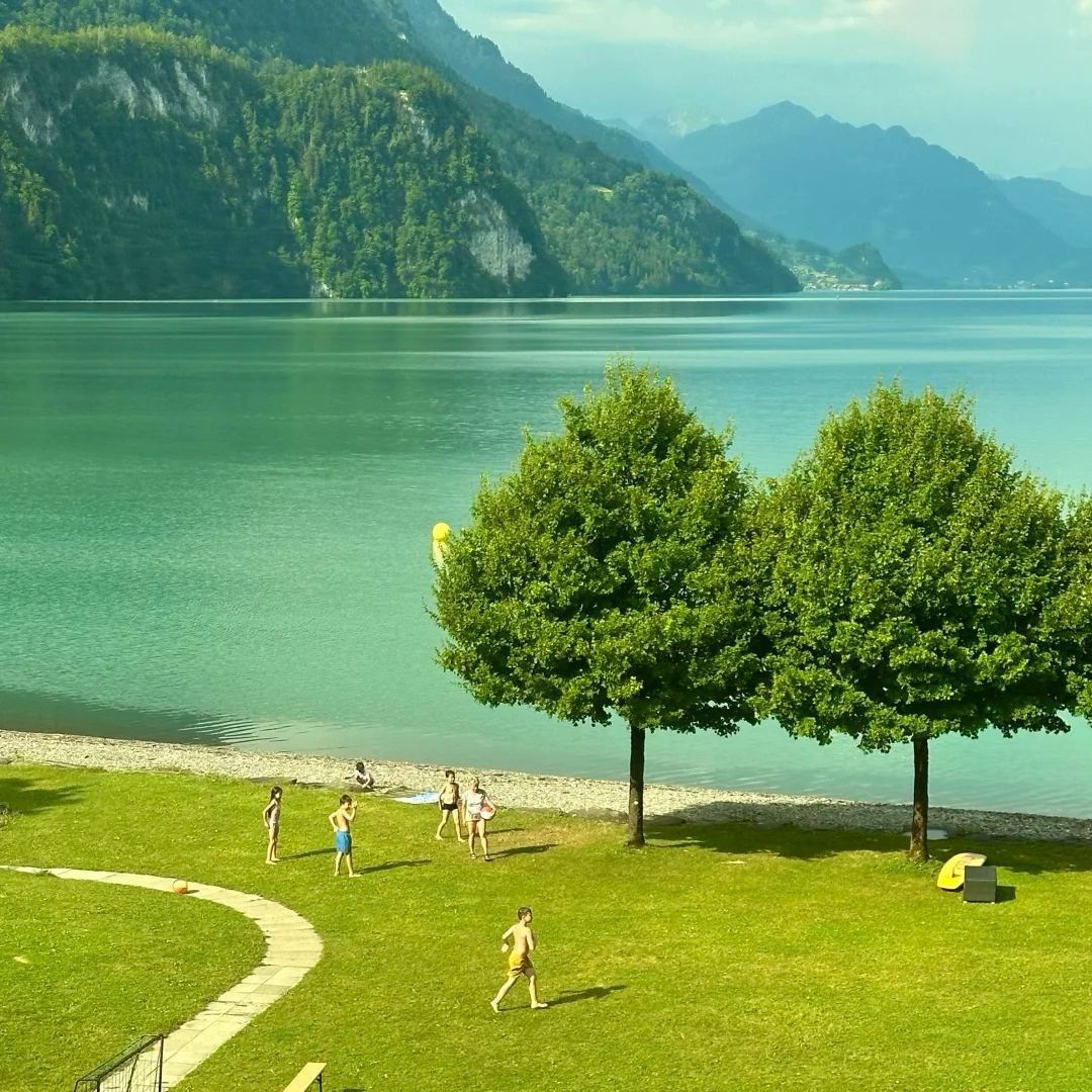 Swiss culture guide lake recreation showing daily life activities
